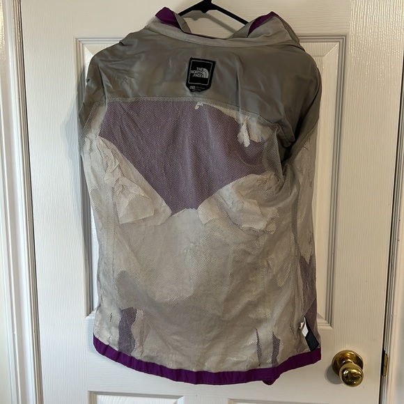 Purple North Face Water Resistant Wind Breaker - Picture 7 of 8